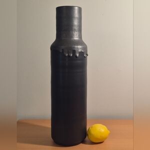 Crate&Barrel Nisa drip glaze vase